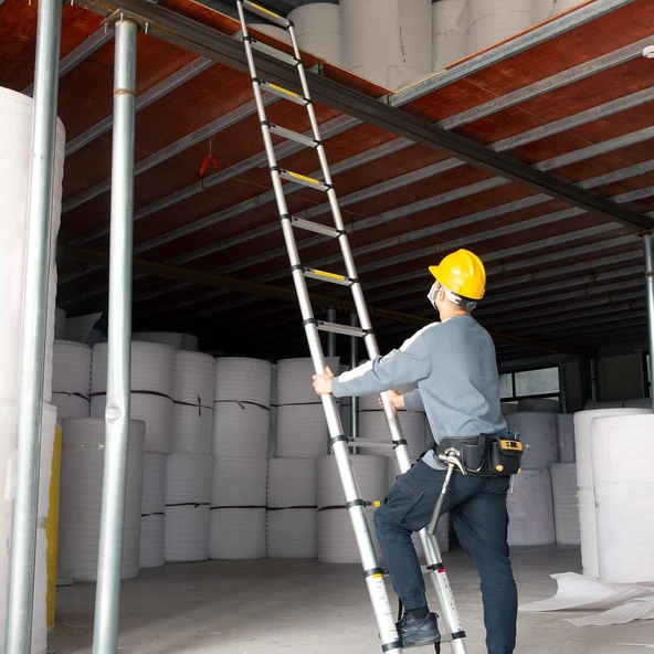 Alüminyum Katlanır Merdiven 2.9 Metre 10 Basamak - Resim 6