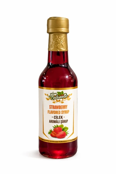 Naturello Kahve ve Kokteyl Şurubu Çilek Aromalı 300 ml ürün görseli 1
