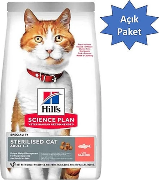 Hill's Somonlu 2 kg Kısırlaştırılmış Yetişkin Kedi Maması - Açık Paket ürün görseli 1