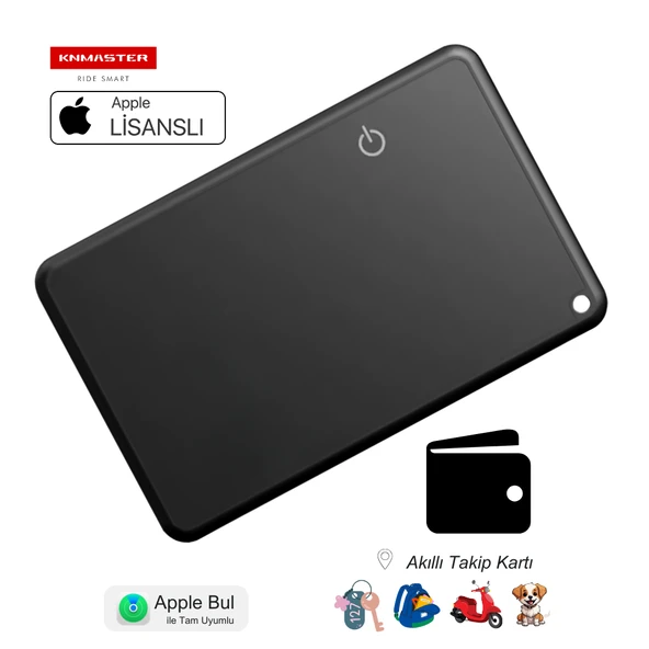 KNMASTER KNTAG 1C - Ultra İnce Akıllı Takip Kartı (Cüzdan Bulucu) ürün görseli 1