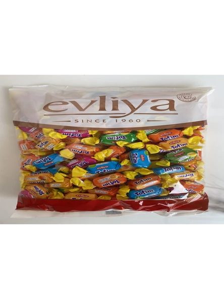Evliya Şekerleme Evliya Tofim Meyveli Yumuşak Atıştırmalık Bayram Şekeri 1 kg ürün görseli 1