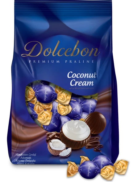 Dolcebon Hindistan Cevizi Aromalı Praline 1000 Gr. (1 Paket) ürün görseli 1