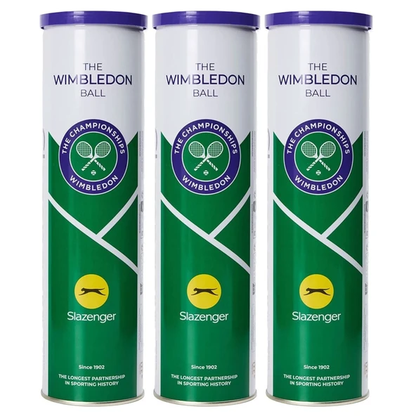 Slazenger Wimbledon 4'lü 3 Kutu Tenis Topu ürün görseli 1