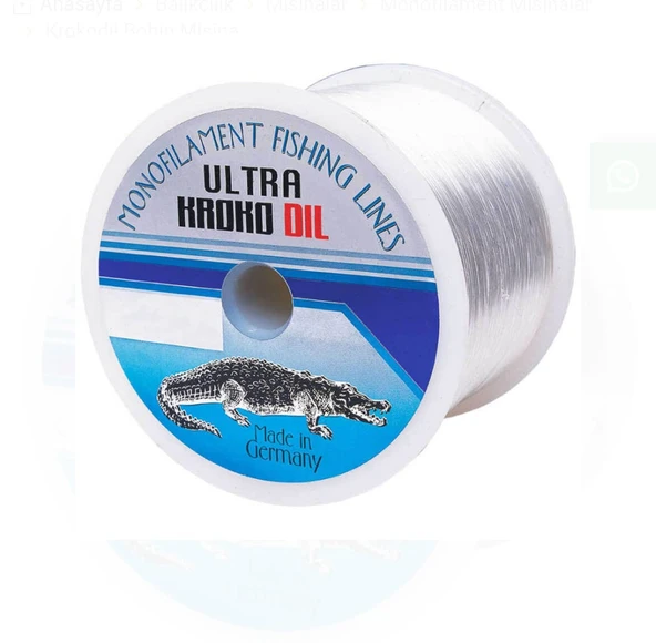 KROKODİL ULTRA BOBİN MİSİNA 0.40MM 9,6KG ÇEKER MADE İN GERMANY ürün görseli 1