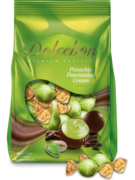 Dolcebon Antep Fıstıgı Aromalı Praline 1000 Gr. (1 Paket) ürün görseli 1