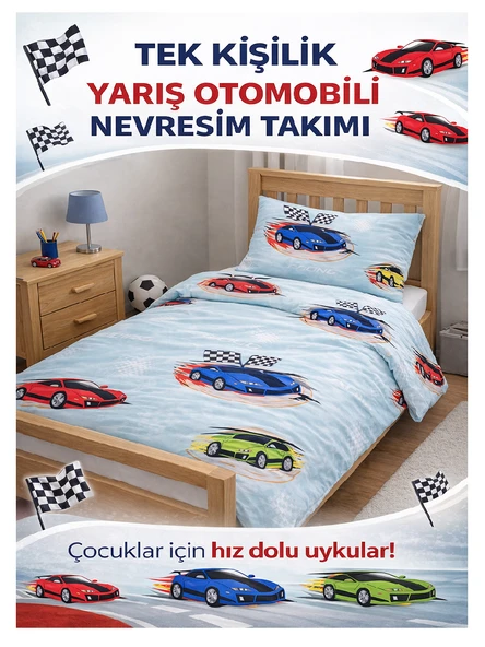 Tek kişilik Nevresim Takımı- %100 Pamuk ürün görseli 1