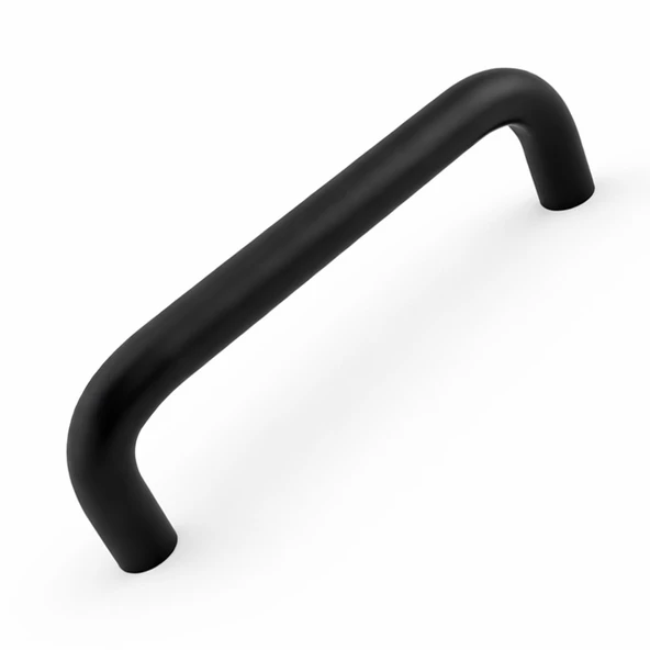 Mat Siyah Çekmece Kulp 96 mm Dolap Kulpu Modern Tasarım Mutfak Gardırop Kapak Kulbu Dayanıklı Metal ürün görseli 1