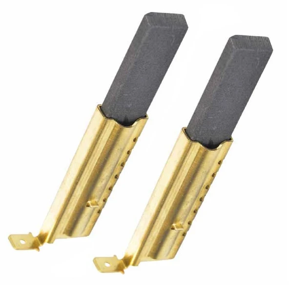 Ceset İle Uyumlu Metal Yuvalı Çamaşır Makinesi Motor Kömürü Saclı ( 13.5x5x40 ) 2 li ürün görseli 1