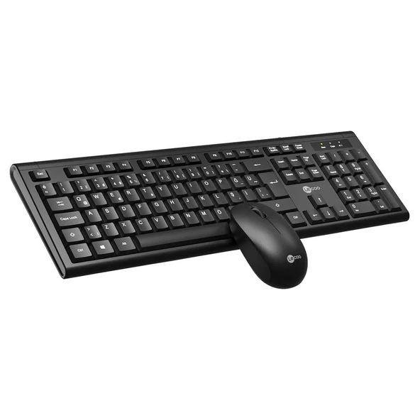 Lenovo Lecoo KW200-BK Siyah Kablosuz Ofis Klavye Mouse Seti (Numpadli) ürün görseli 1