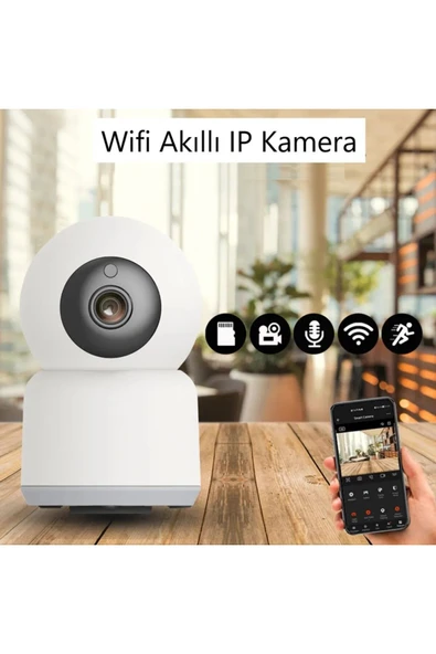 Cata Gece Görüşlü 360 Derece Wifi Akıllı IP Kamera - CT-4050 ürün görseli 1