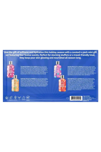 Hempz Sugar & Spice Vücut Losyonu Seti 4x66ML - Resim 2