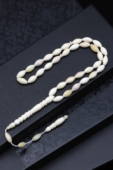 Kemik Tesbih 6 x 10 mm Arpa Kesim T-1733 ürün görseli 1