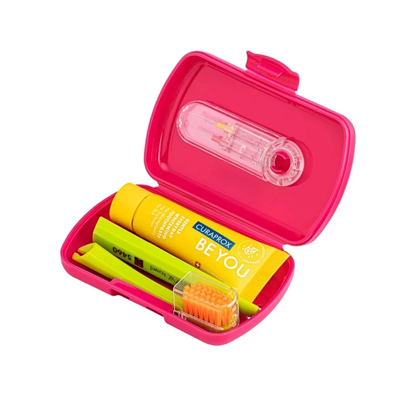 Curaprox Be You Travel Set, Koyu Pembe ürün görseli 1
