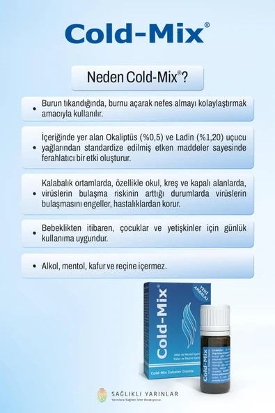 Cold-Mix 5 ml Inhaler Damla - Resim 6