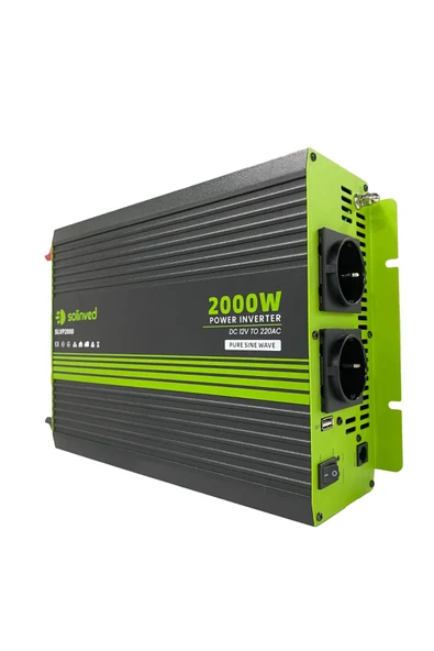 Solinved 12V 2000W Saf Sinüs Invertör - SLVP2000 - Resim 2