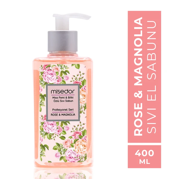 Misedor Rose & Magnolia Sıvı Sabun 400 ml ürün görseli 1