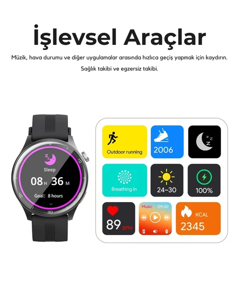 AUKEY SW-2P 2 Pro Akıllı Saat - Resim 5