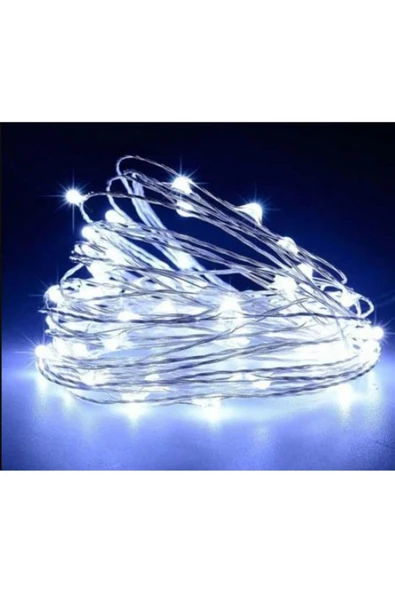 ACK Pilli Led Süsleme Işığı Peri Led 6500K Beyaz 10 Metre 100 Led AS90-00993 ürün görseli 1
