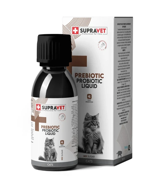 Supravet Kediler İçin Sıvı Prebiyotik Ve Probiyotik Takviyesi 100 Ml ürün görseli 1