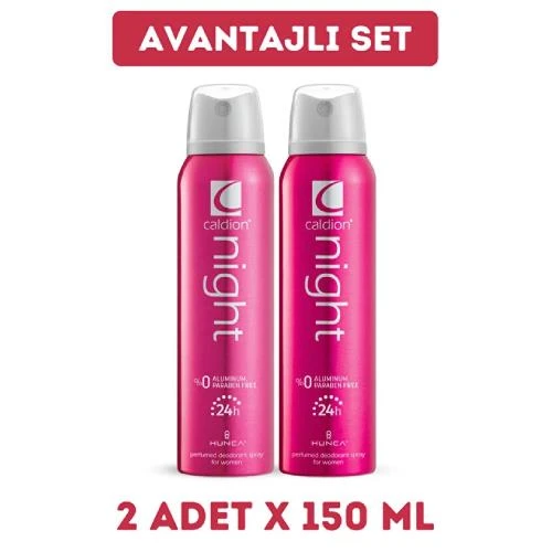 Caldion Night 2 X 150 Ml Kadın Deodorant ürün görseli 1