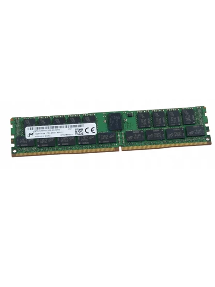 MİCRON 32GB DDR4 2400MHz CL17 1.2V RDIMM Sunucu Ram MTA36ASF4G72PZ-2G3B1RK ürün görseli 1