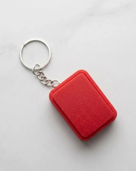 Kırmızı Kart Şekilli Clicker Anatarlık, Hakem Anahtarlık, 4x3cm ürün görseli 1