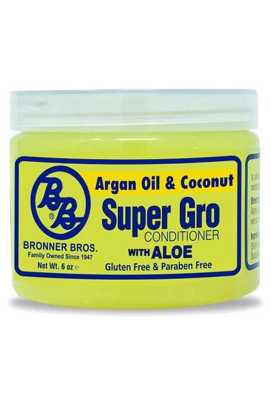 Bronner Bros Super Gro Argan Oil & Coconut Saç ve Saç Derisi Bakım Kremi 170GR ürün görseli 1