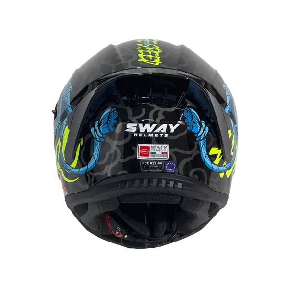 KASK SWAY SW 869 HERO Full Face - Resim 3