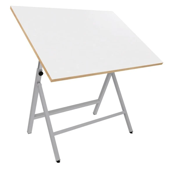 Ekonomik Ayaklı Tablalı Çizim Masası 80x120cm ürün görseli 1
