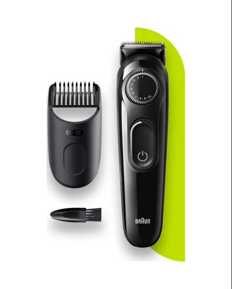 Braun BT 3322 Ayarlanabilir Taraklı Saç & Sakal Şekillendirici Siyah ürün görseli 1