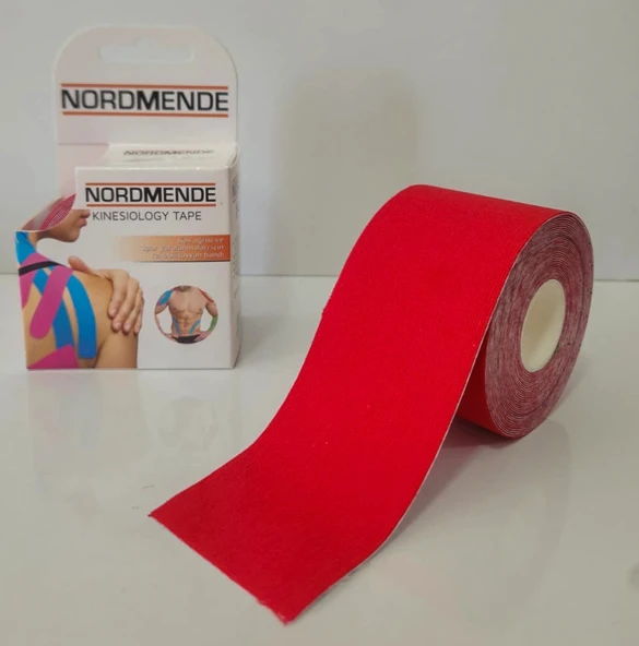 Kınesıo Tape Ağrı Bandı 5cm x 5 Metre - Kırmızı, Kınesıo Bant, Kinesıology Tape Bant ürün görseli 1
