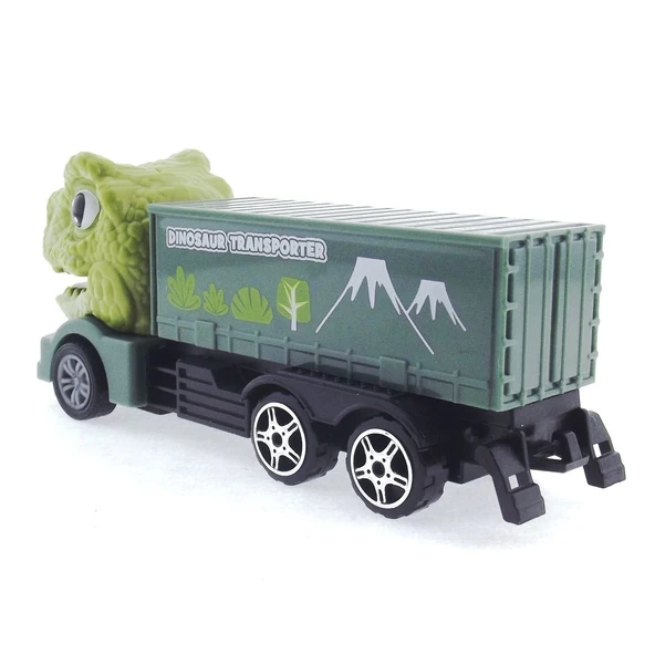 Sürtmeli T-Rex Kafalı Mini Konteynır Tır - Resim 3