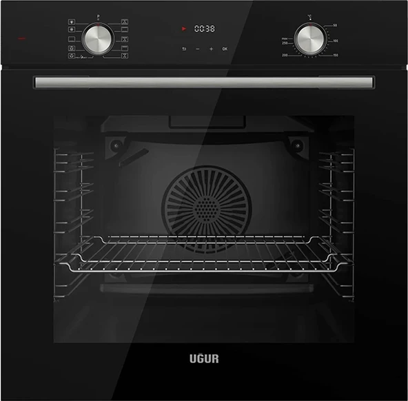 Uğur UAF 6011D SCPET A Enerji Sınıfı 10 Programlı Fry Art Ankastre Fırın Siyah ürün görseli 1