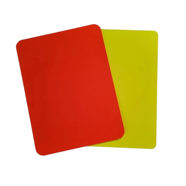 Sarı Kırmızı Kart 12x9 cm , Hakem Kartı , Parlak ürün görseli 1