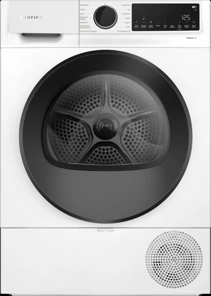 Profilo KM09611JTR Kurutma Makinesi 9 KG Beyaz ürün görseli 1