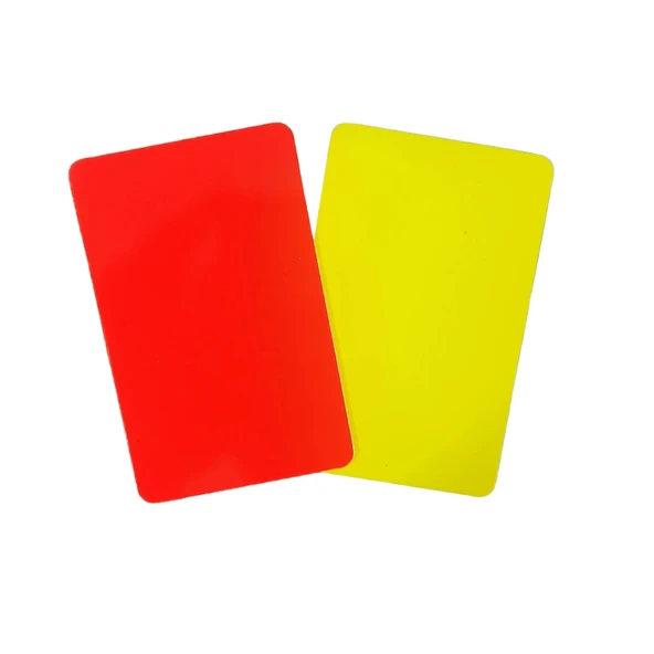 Sarı Kırmızı Kart 10,5 x 7,5 cm , Parlak ürün görseli 1