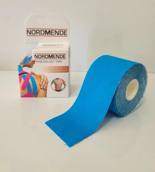 Kınesıo Tape Ağrı Bandı 5cm x 5 Metre - Mavi Renk, Kınesıo Bant, Kinesıology Tape Bant ürün görseli 1