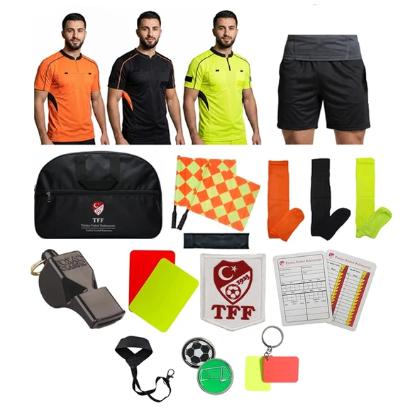 Aday Hakem Seti (Kısa Kol),Futbol Aday Hakem Seti , Futbol Hakem Set, Hakem Seti ürün görseli 1