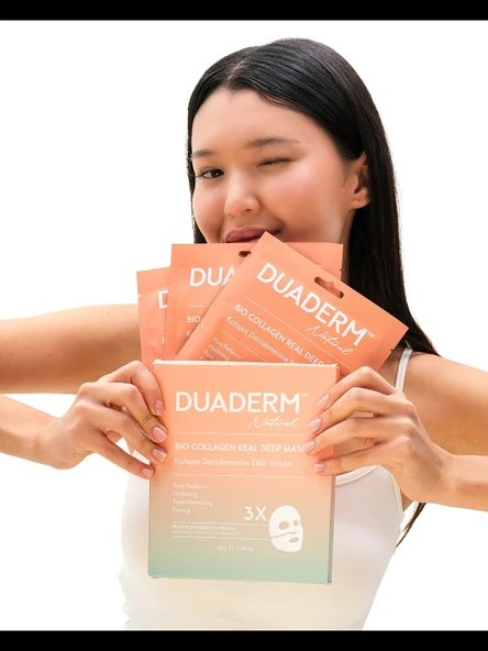 Duaderm Bio Collagen Real Deep Mask Set 34G X 3 - Resim 2