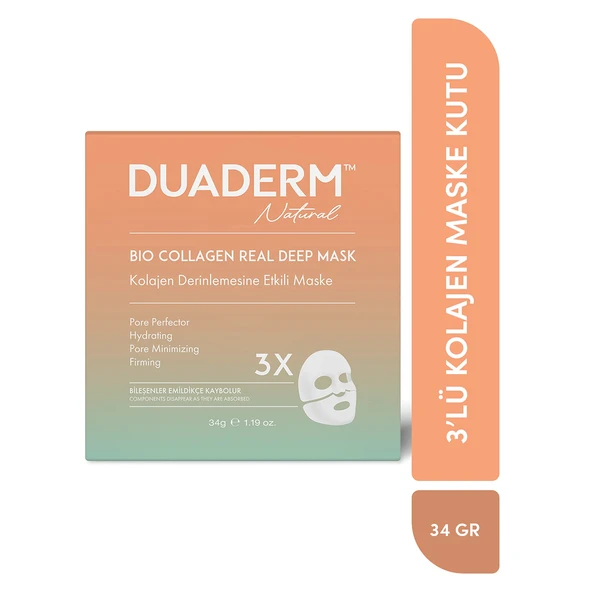 Duaderm Bio Collagen Real Deep Mask Set 34G X 3 ürün görseli 1