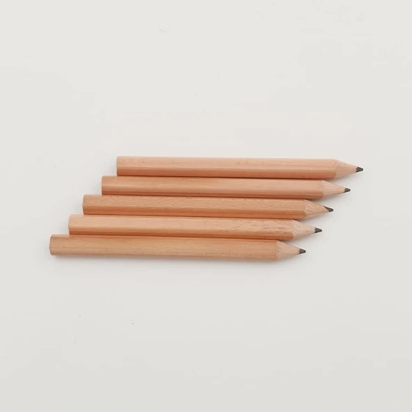 Mini Natural Kurşun Kalem (Paket İçi 5 Adet) ürün görseli 1