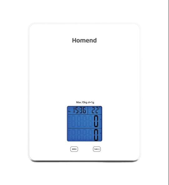 Homend Gramatic 3907H Mutfak Tartısı Beyaz ürün görseli 1