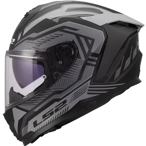 LS2 CHALLENGER 2 DRAVIX MAT GRİ KASK - Resim 2