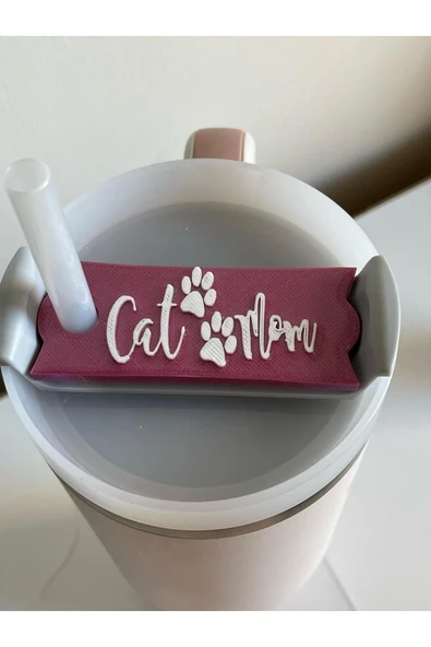 ÇAKRA Cat Mom Yazılı Model Quencher ile Uyumlu Termos Kapağı – 1.18 LT Uyumlu ürün görseli 1