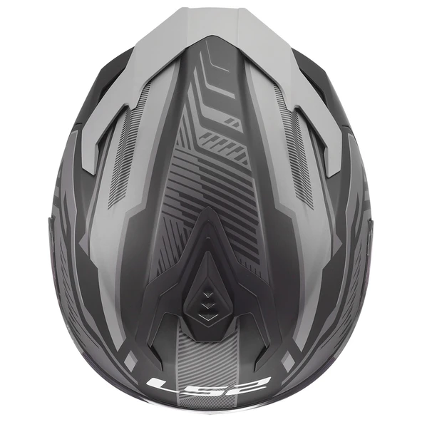 LS2 CHALLENGER 2 DRAVIX MAT GRİ KASK - Resim 9