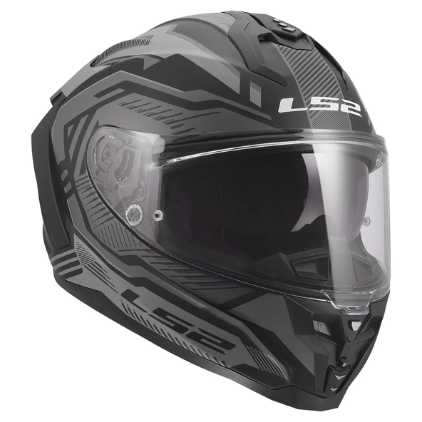 LS2 CHALLENGER 2 DRAVIX MAT GRİ KASK - Resim 7