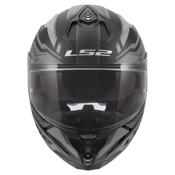 LS2 CHALLENGER 2 DRAVIX MAT GRİ KASK - Resim 8