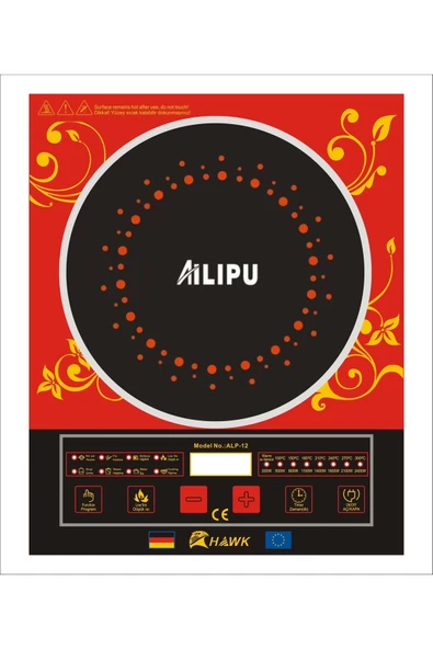 POWERKİNG Ailipu/alipu 2400 Watt Indiksiyonlu Tek Gözlü Ocak(garantisi yoktur,sadece çelik tenecere) ürün görseli 1