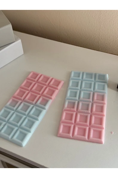 ÇAKRA 2 Adet Kare Çikolata Tablet Model Buhurdanlık Mumu ürün görseli 1