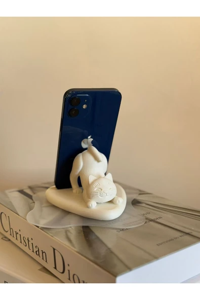 ÇAKRA Sevimli Kedi Telefon Tutucu - Esnek Kedi Standı Sevimli Telefon Standı ürün görseli 1